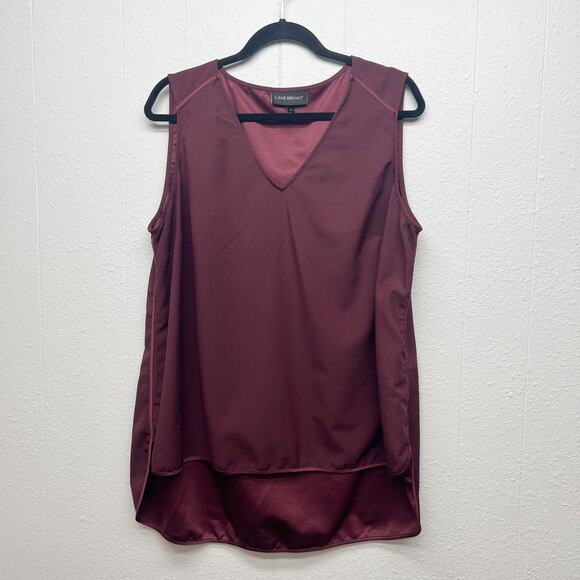 Lane Bryant Tops - Lane Bryant Burgundy Sleeveless Blouse